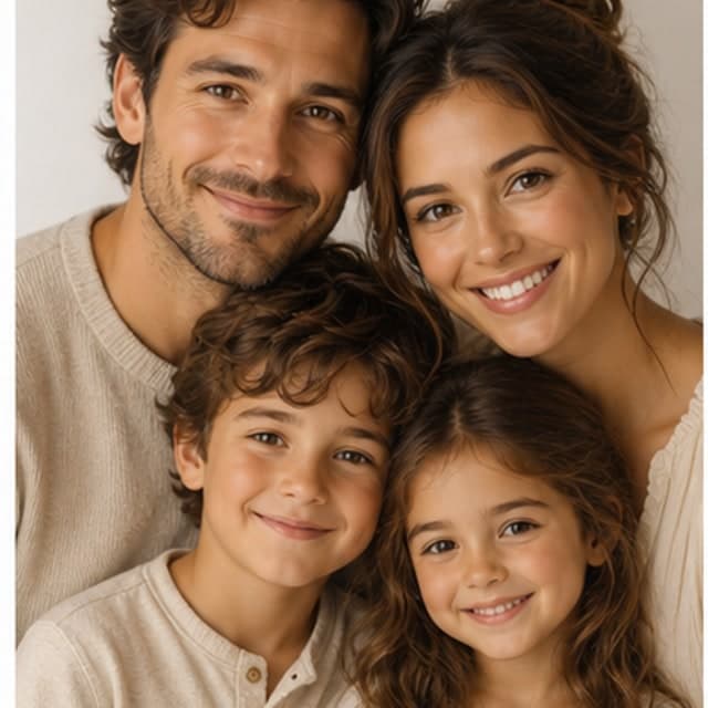 Photoshoot family portrait sample