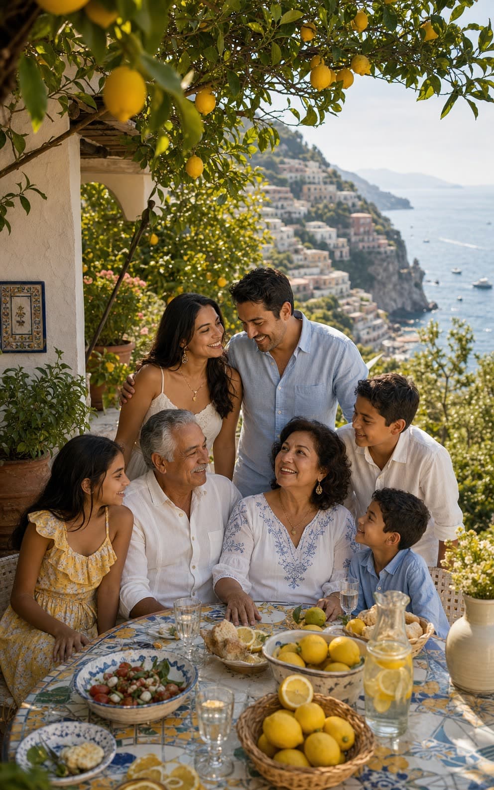 Amalfi Summer family portrait sample