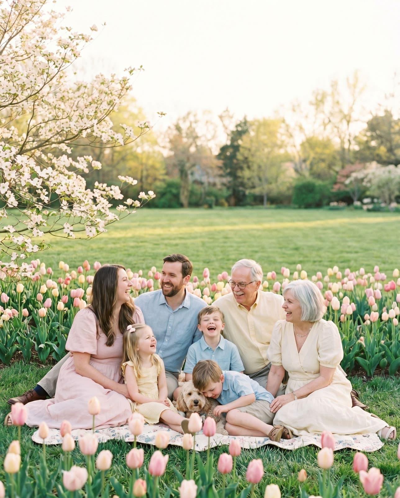 Easter family portrait sample