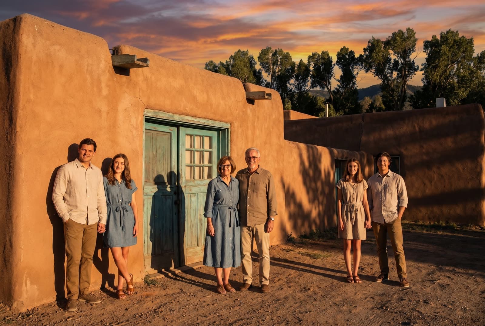Santa Fe Desert family portrait sample