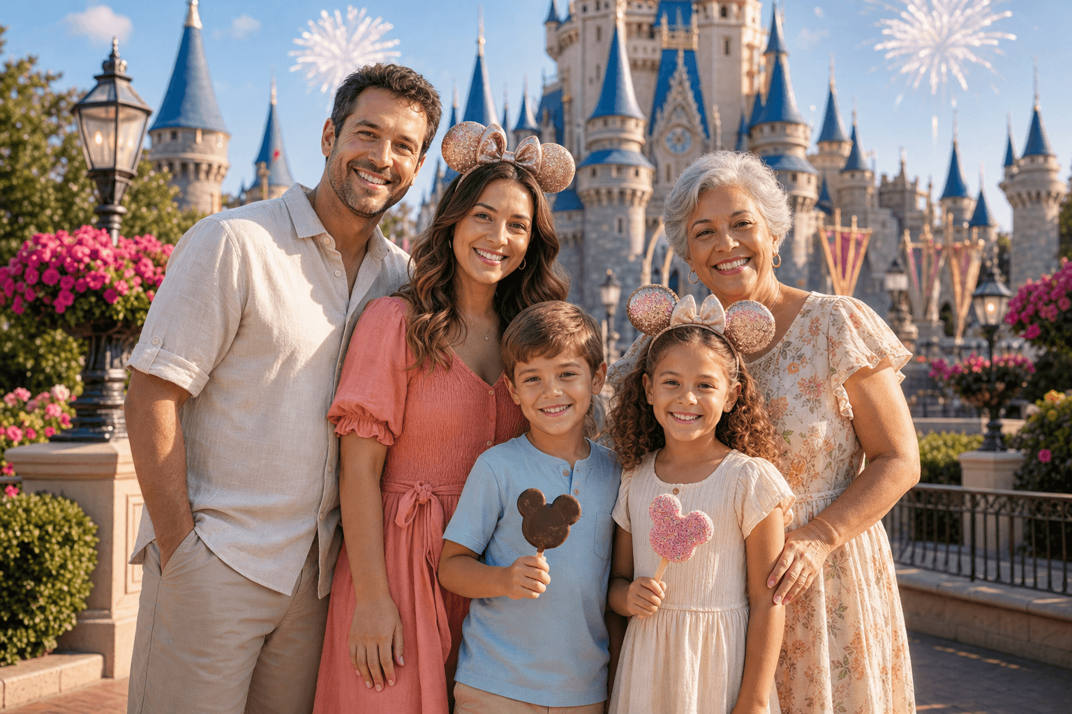 Disney World family portrait sample