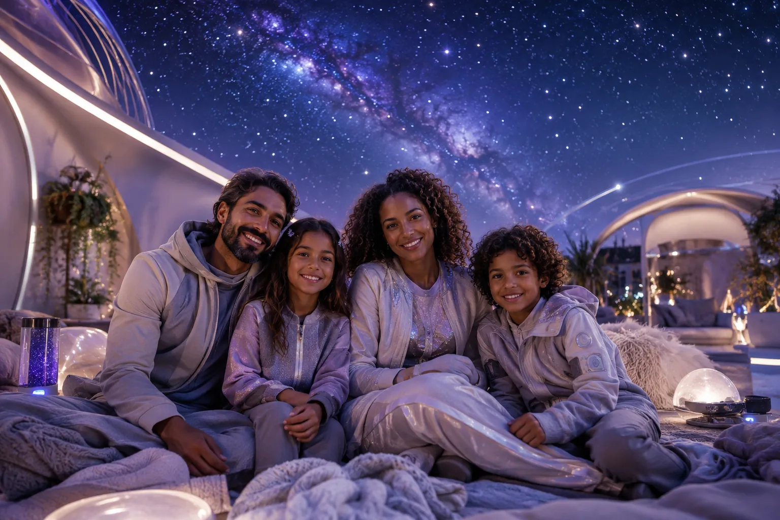 Galactic Glow Family Adventure family portrait sample