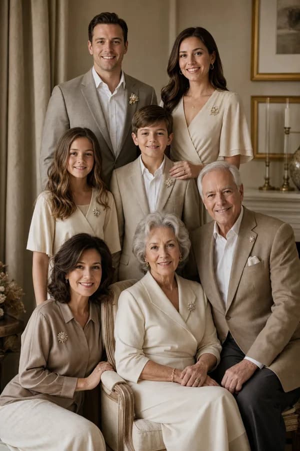 Heirloom Pin Portrait family portrait sample