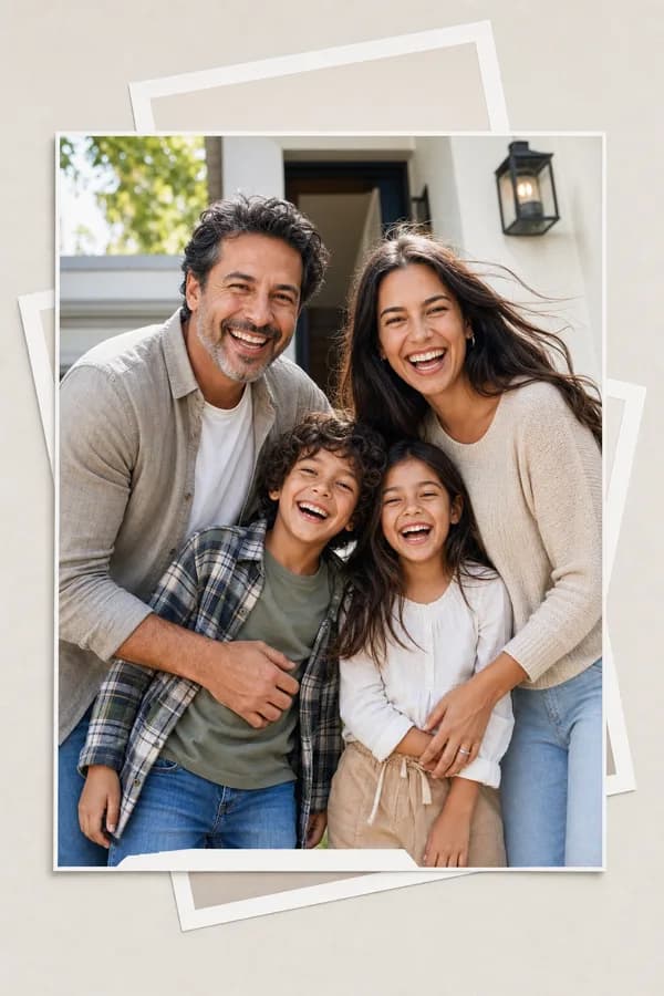 Joyful Photo Dump family portrait sample