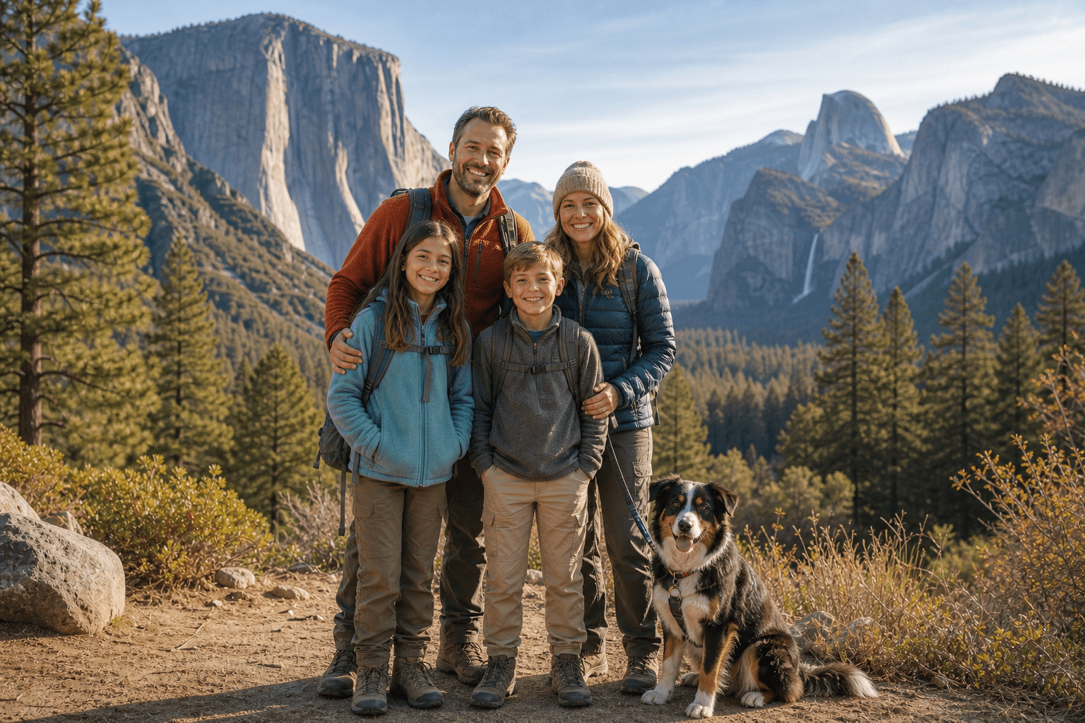 National Park family portrait sample