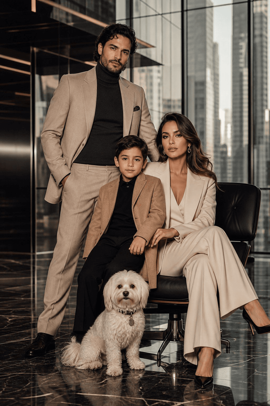 Runway family edit family portrait
