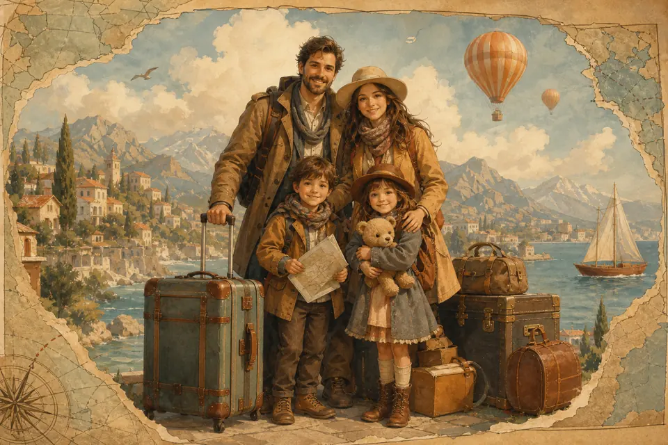 Whimsical Adventure Postcard